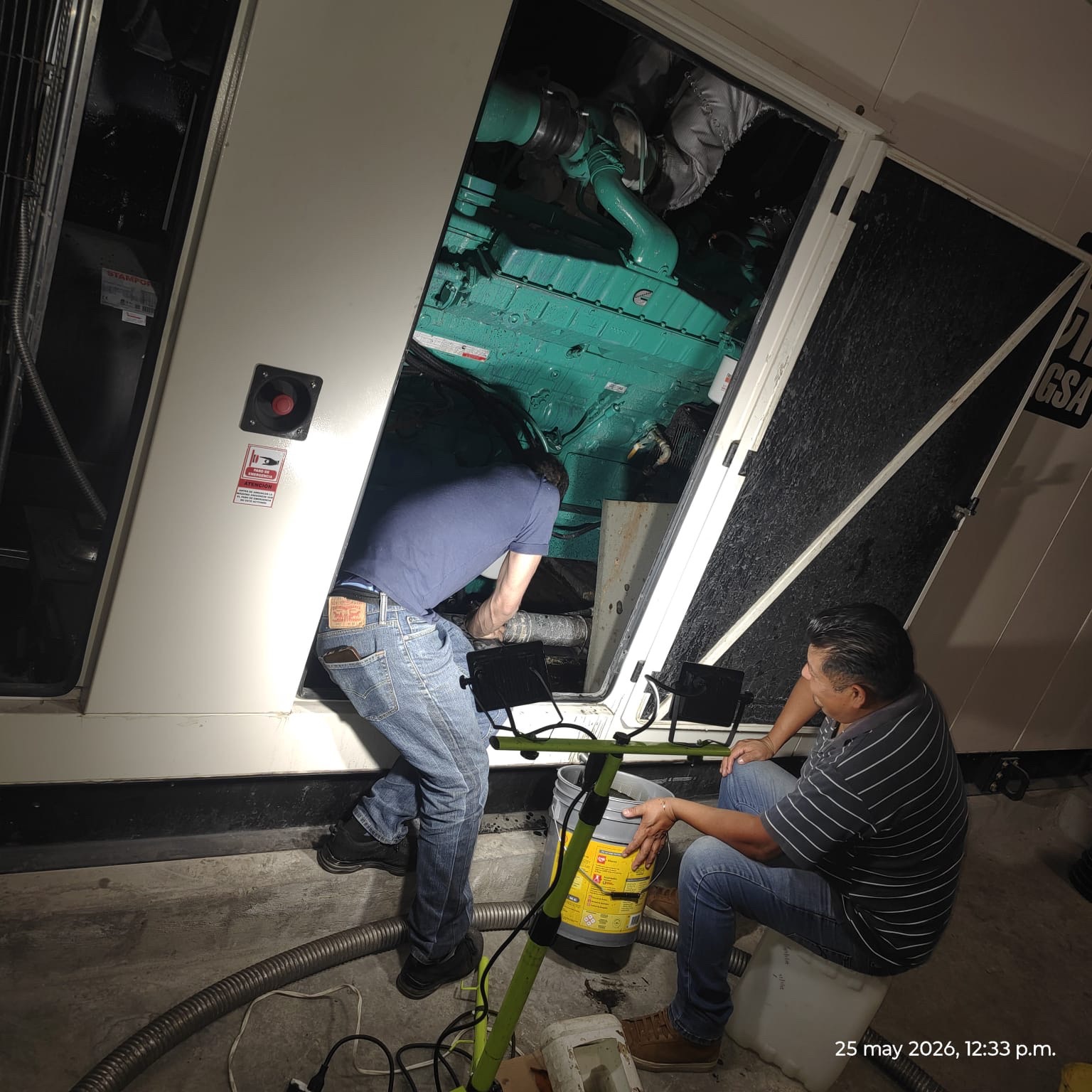 Servicio en planta de emergencia
